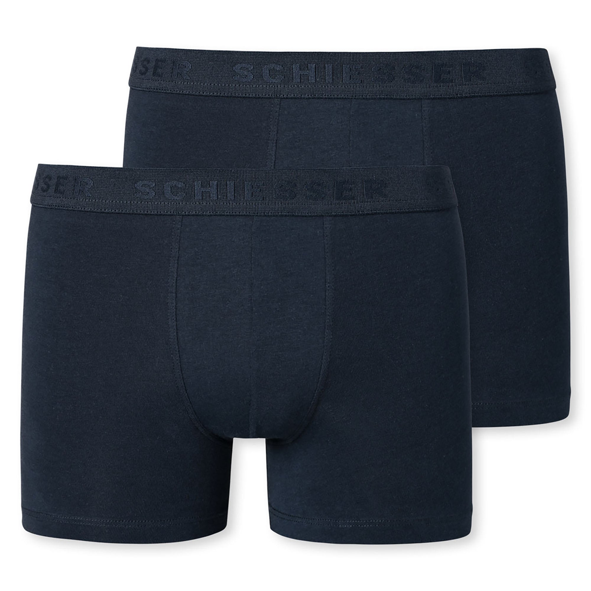 SCHIESSER Jungen Shorts 2er Pack - Serie 95/5, einfarbig, Organic Cotton