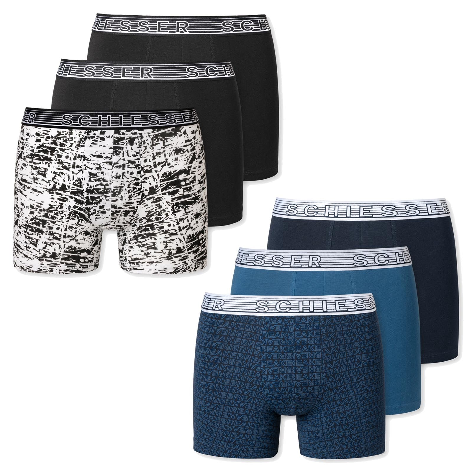 SCHIESSER Boys Shorts 3-Pack - Series "95/5", Underpants, Organic Cotton