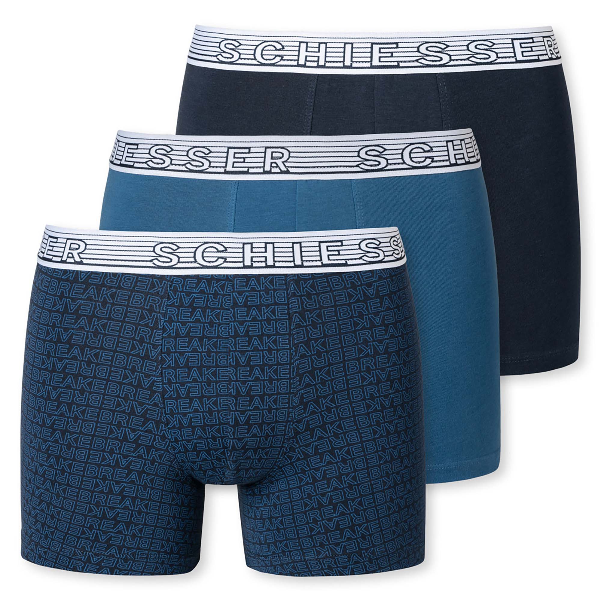 SCHIESSER Jungen Shorts 3er Pack - Serie "95/5", Unterhose, Organic Cotton