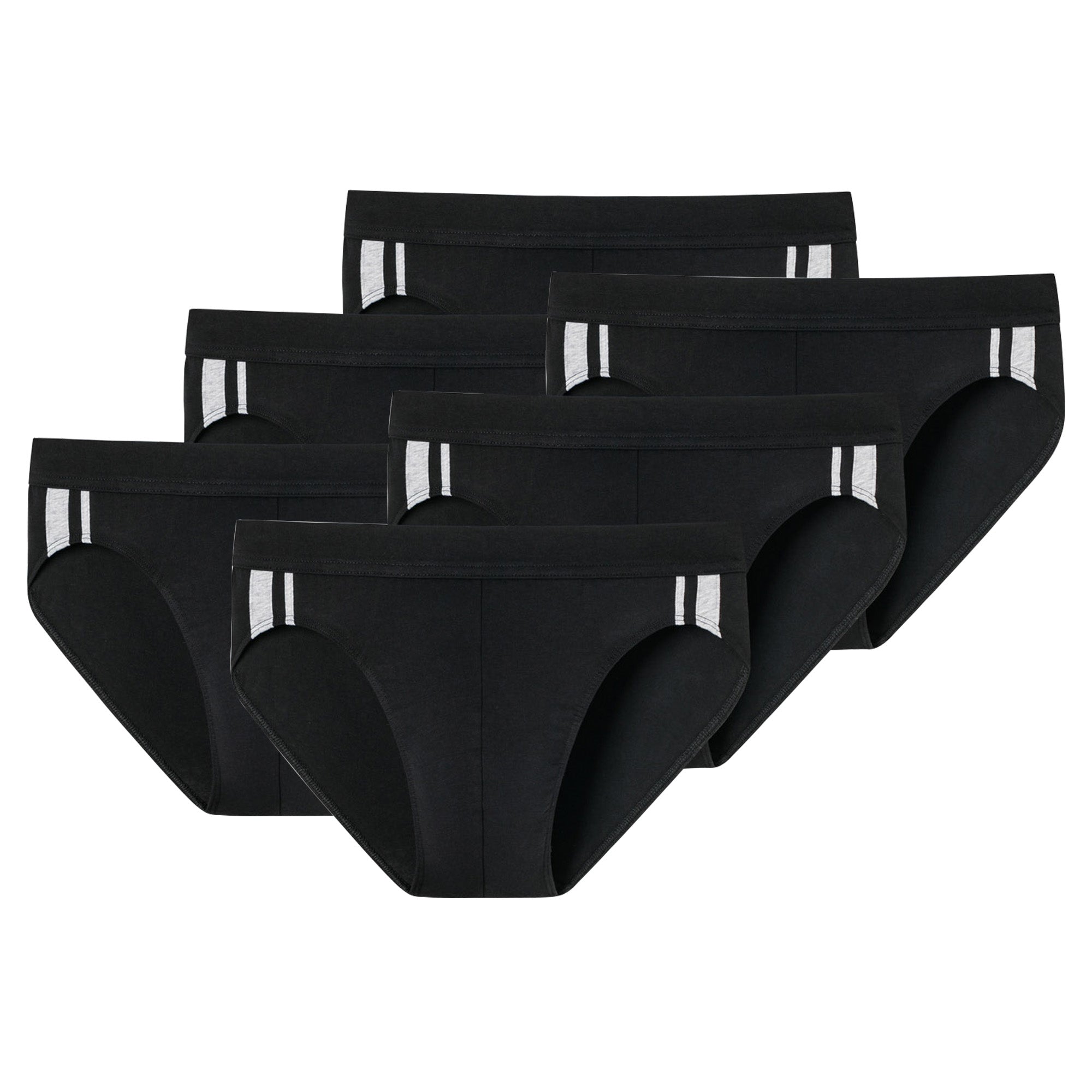 SCHIESSER Men's Briefs 3-Pack - Rio Slip 95/5, Cotton Stretch, side Stripes