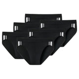 SCHIESSER Men's Briefs 3-Pack - Rio Slip 95/5, Cotton Stretch, side Stripes