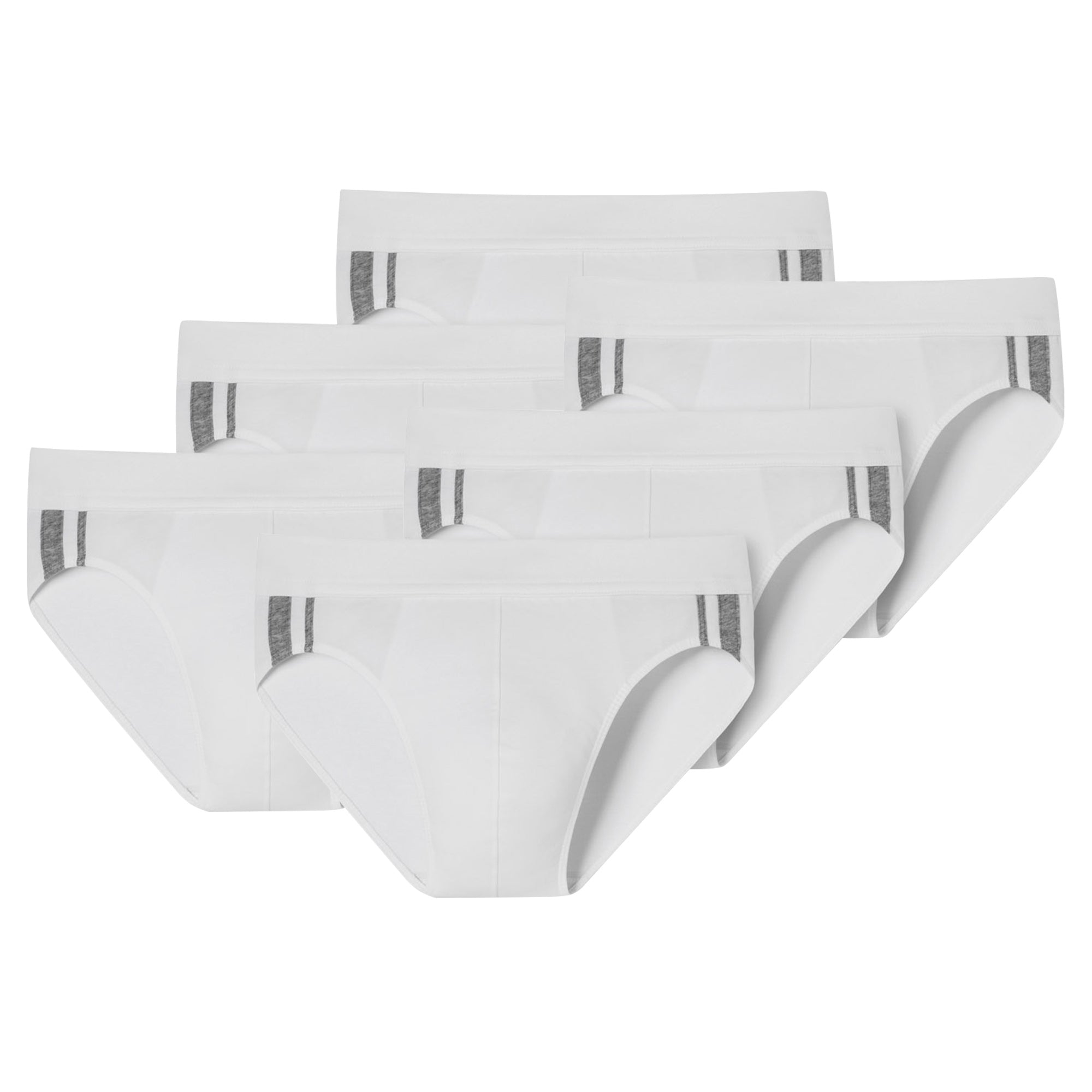 SCHIESSER Herren Slip 6er Pack - Rio Slip 95/5, Cotton Stretch, Seitenstreifen