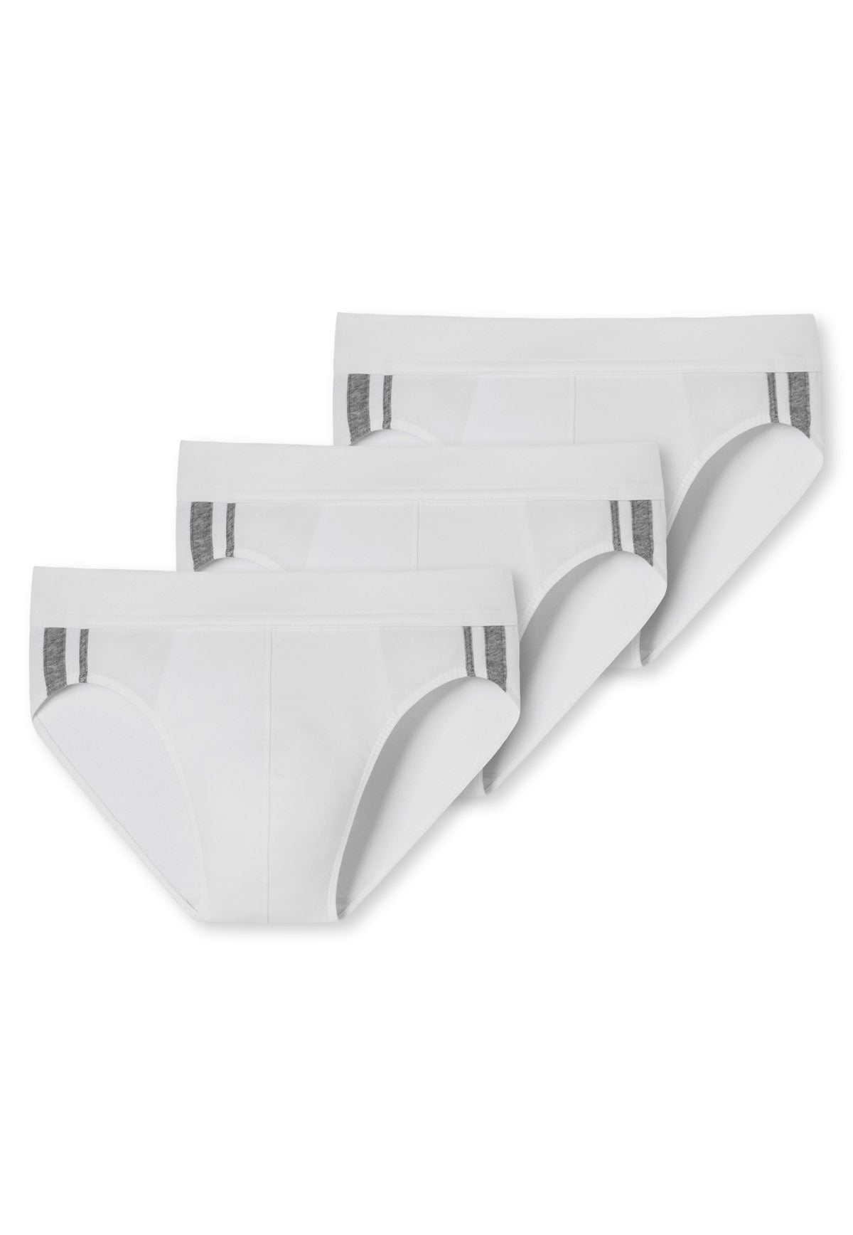 SCHIESSER Men's Briefs 3-Pack - Rio Slip 95/5, Cotton Stretch, side Stripes