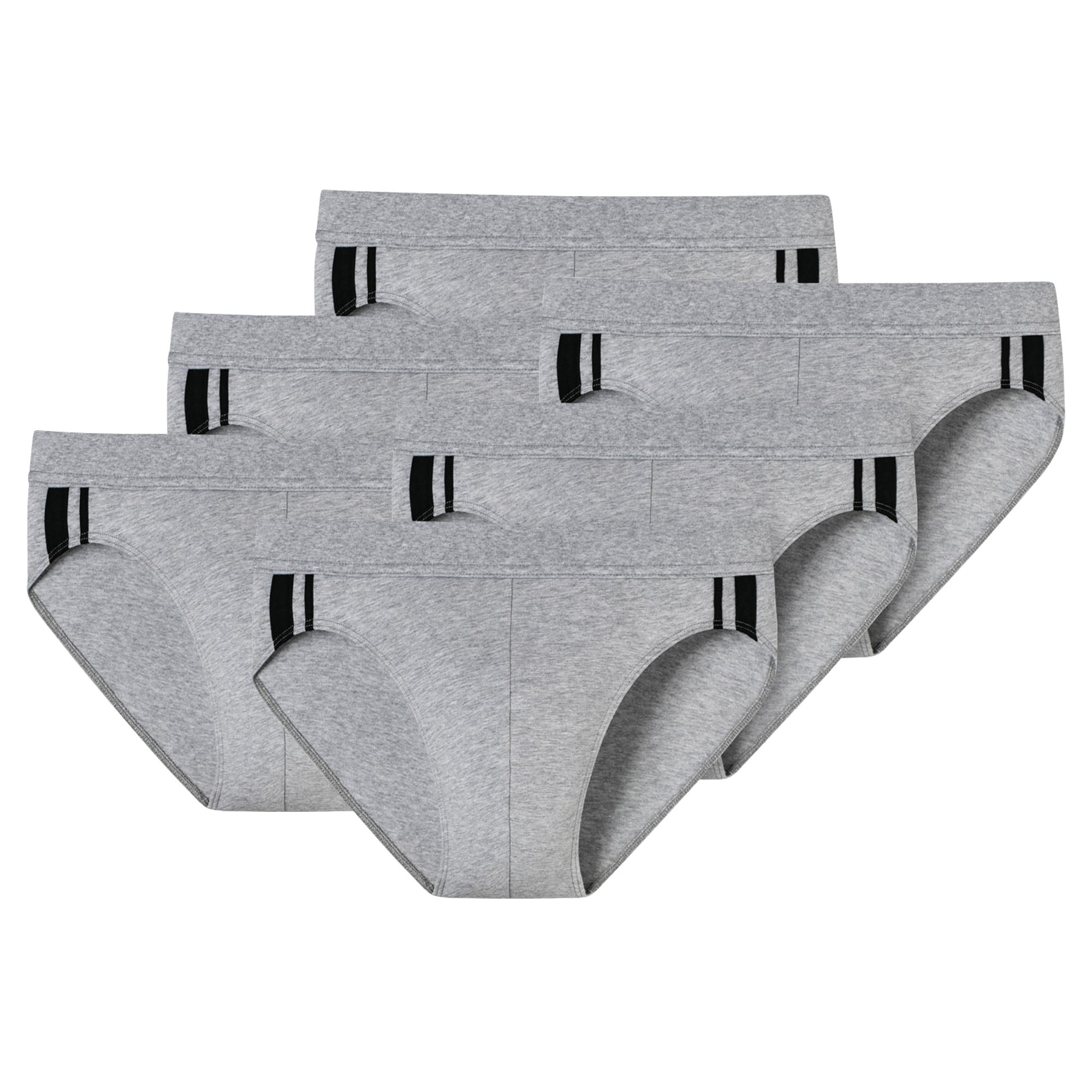 SCHIESSER Herren Slip 6er Pack - Rio Slip 95/5, Cotton Stretch, Seitenstreifen