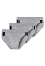 SCHIESSER Men's Briefs 3-Pack - Rio Slip 95/5, Cotton Stretch, side Stripes