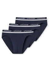 UNCOVER by SCHIESSER Herren Slips im Pack - Vorteilspack, Rio Slip, Serie "Uncover", Logobund