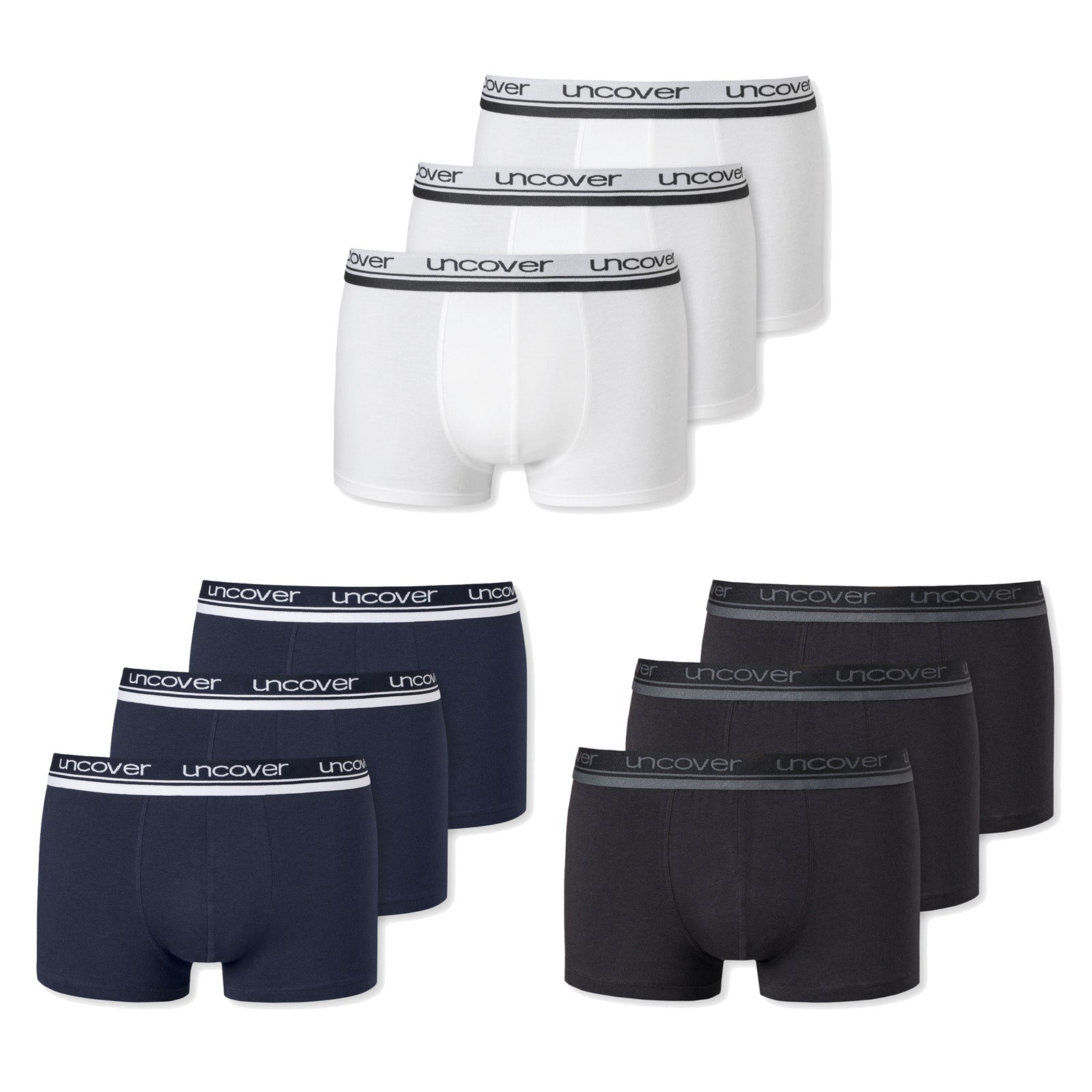 UNCOVER by SCHIESSER Men's Shorts 3-Pack - Series "Uncover", Underpants, S-3XL