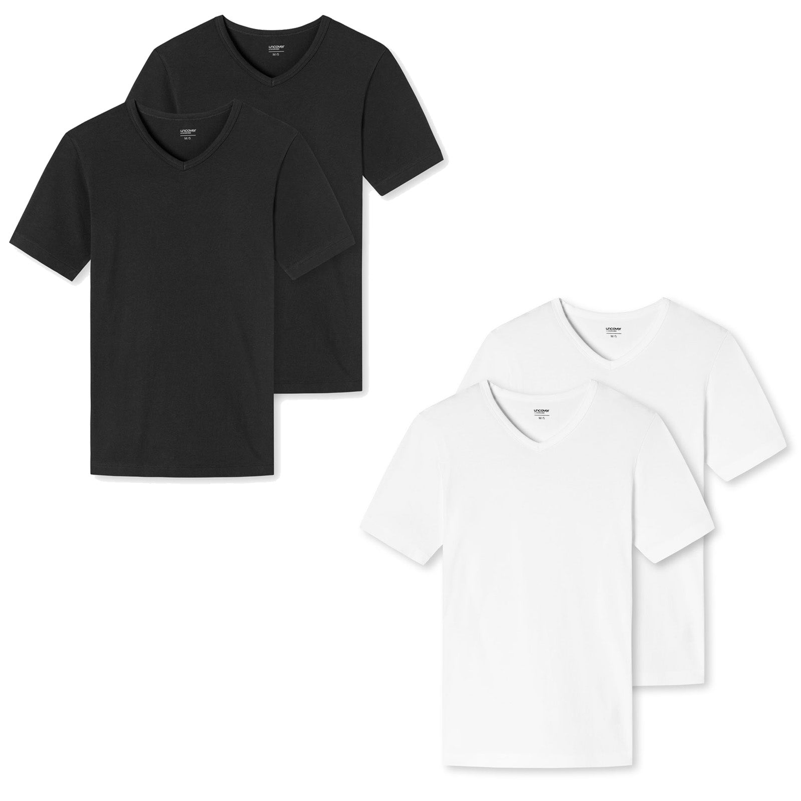 UNCOVER by SCHIESSER Herren T-Shirts im Pack - Vorteilspack, V-Ausschnitt, S-3XL