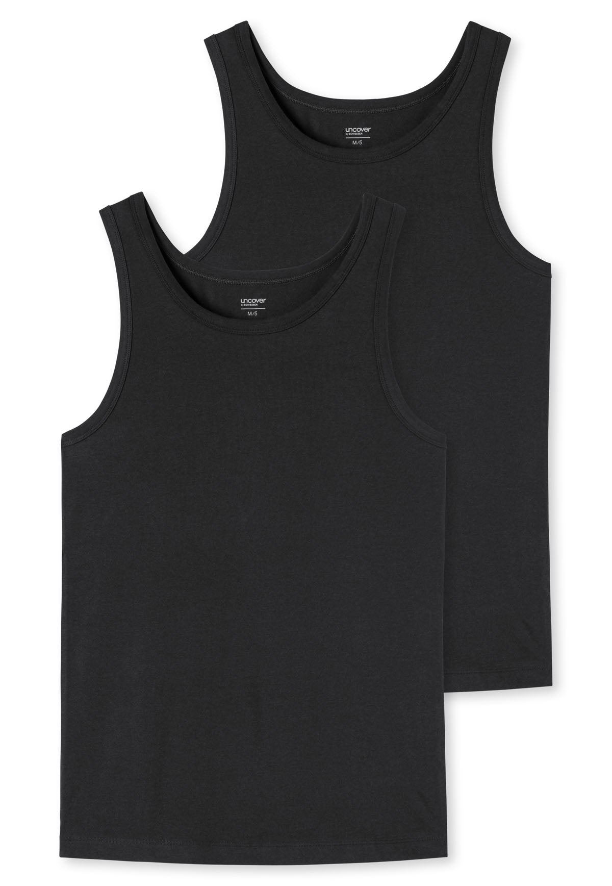 UNCOVER by SCHIESSER Herren Unterhemden im Pack - Vorteilspack, Serie "Uncover", Rundhals