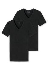 SCHIESSER Men's T-Shirt 2-Pack - Series "95/5", V-Neck, S-4XL