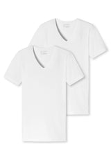 SCHIESSER Men's T-Shirt 2-Pack - Series "95/5", V-Neck, S-4XL
