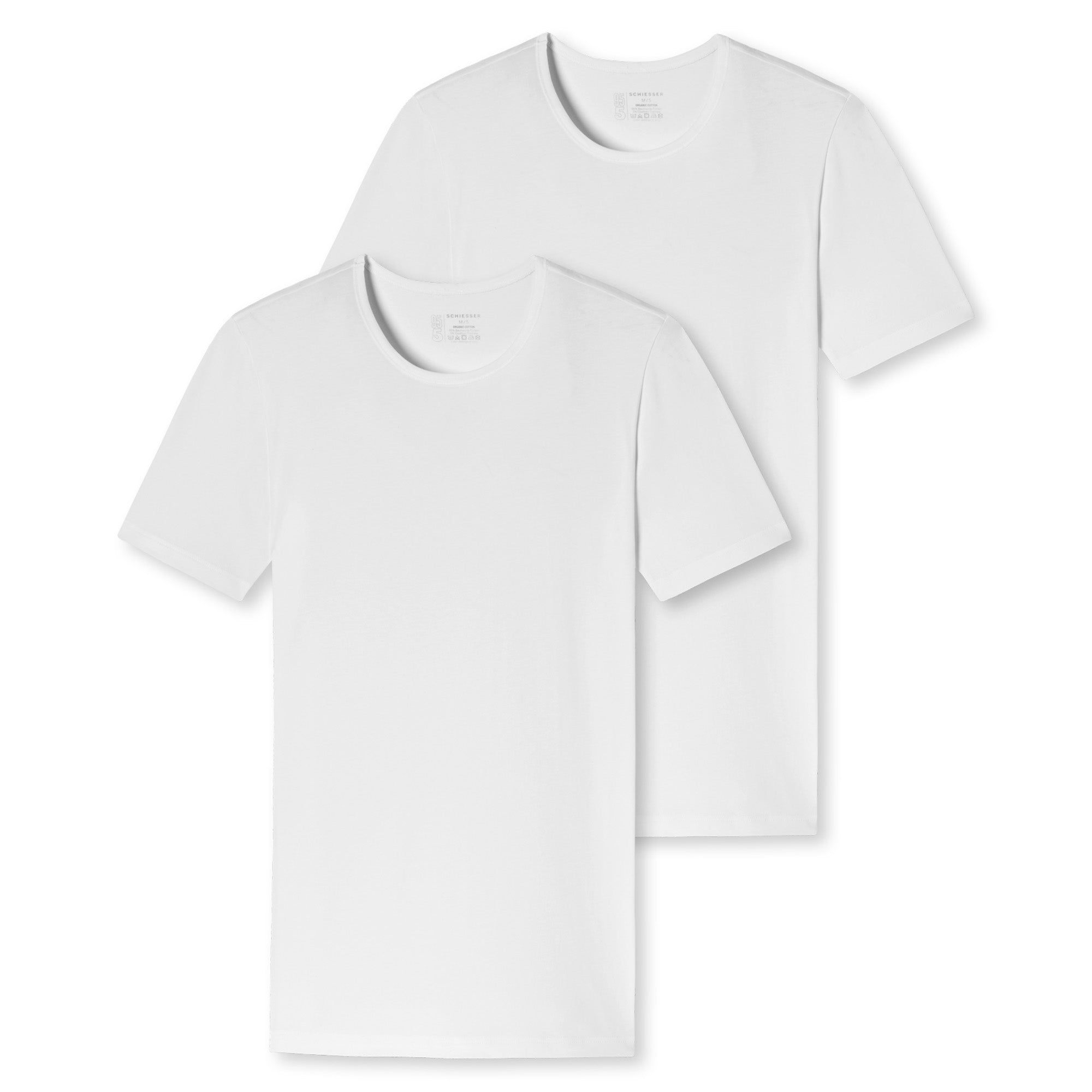 SCHIESSER Herren T-Shirt 2er Pack - Serie "95/5", Rundhals, S-XXL