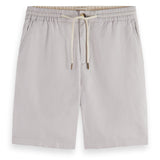 SCOTCH&SODA Men's linen shorts - Fave Cotton/Linen Twill Bermuda shorts, single-coloured