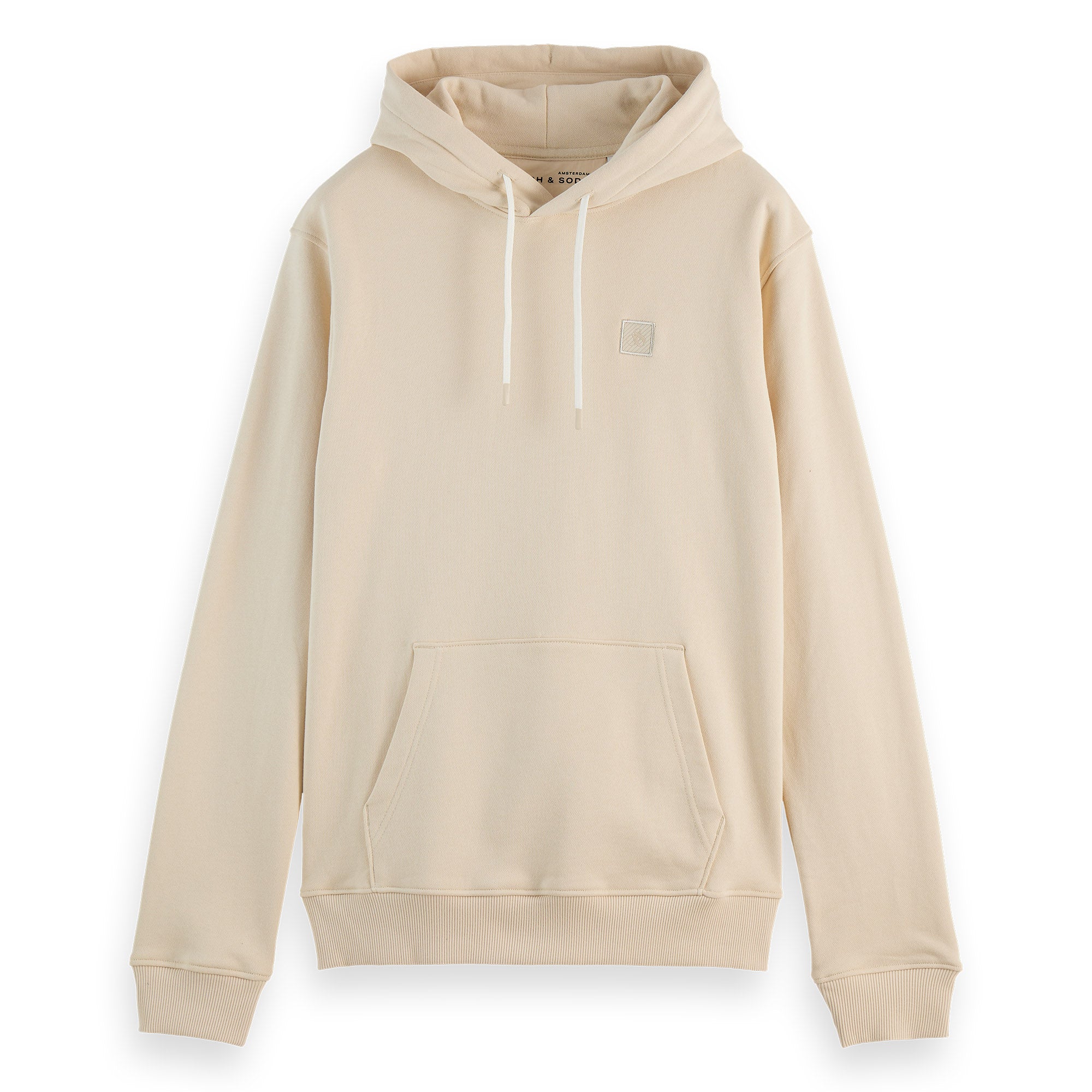 SCOTCH&SODA Herren Hoodie - Core, Logo Sweatshirt, Kapuze, einfarbig, Baumwolle