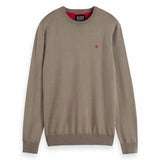 SCOTCH&SODA Herren Pullover - Essential Viscose Sweater, Viskose Pullover, einfarbig