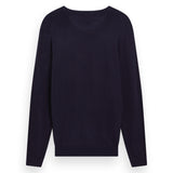 SCOTCH&SODA men's jumper - Core, viscose jumper, single-coloured