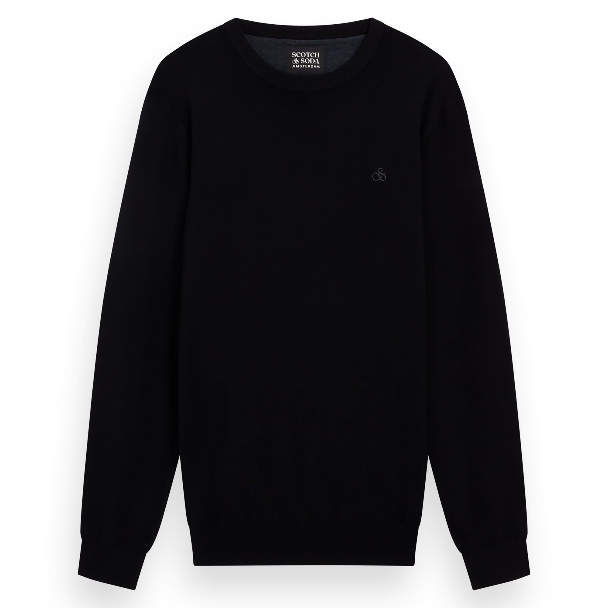 SCOTCH&SODA Herren Pullover - Core, Viskose Pullover, einfarbig