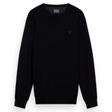 SCOTCH&SODA Herren Pullover - Core, Viskose Pullover, einfarbig