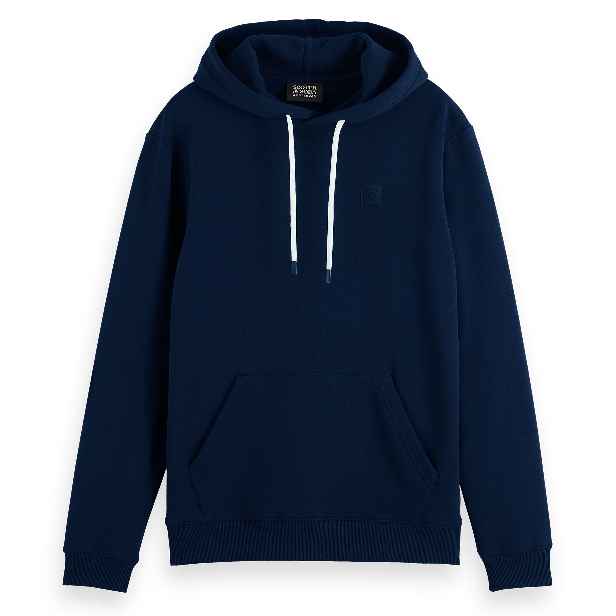 SCOTCH&SODA Herren Hoodie - Core, Logo Sweatshirt, Kapuze, einfarbig, Baumwolle