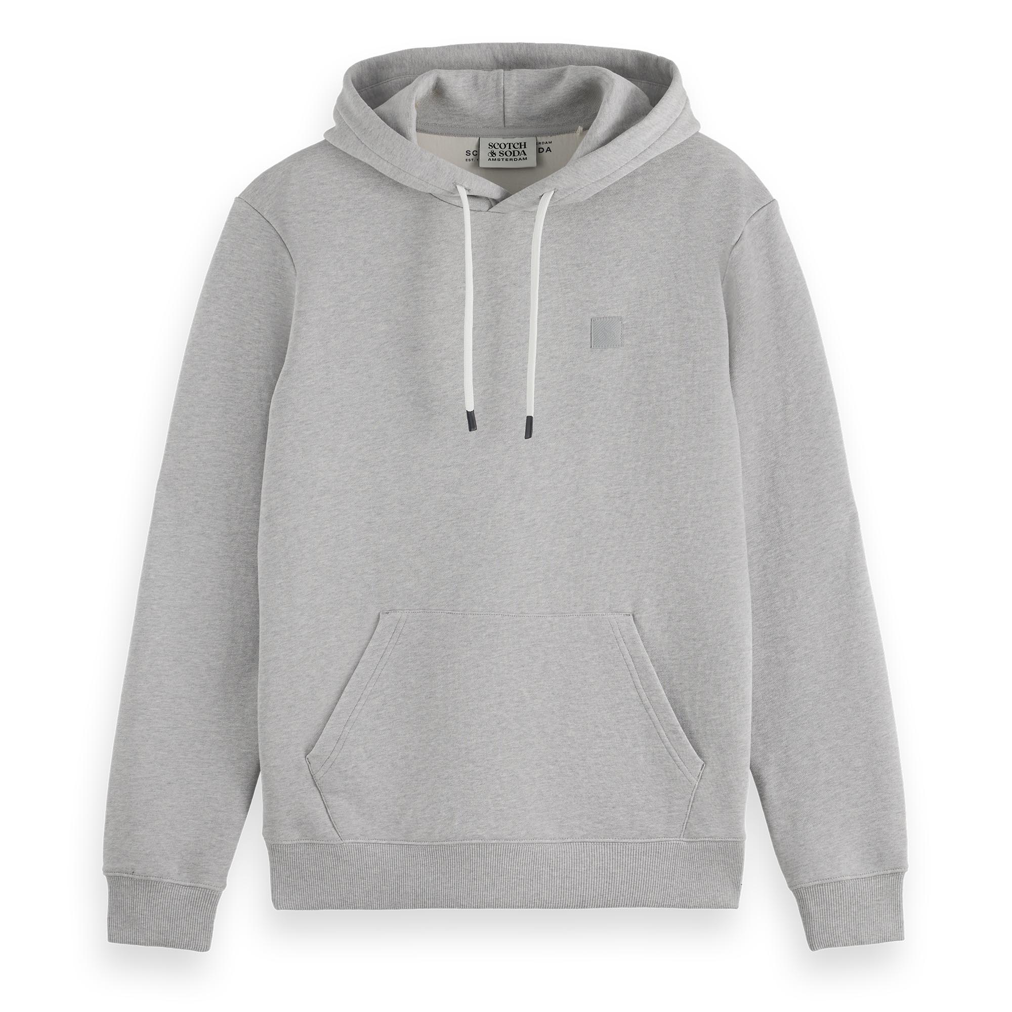 SCOTCH&SODA Herren Hoodie - Core, Logo Sweatshirt, Kapuze, einfarbig, Baumwolle