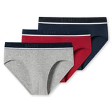 SCHIESSER Herren Slips, 3er Pack - "95/5", Rio Briefs, Logo-Bund, Stretch Baumwolle