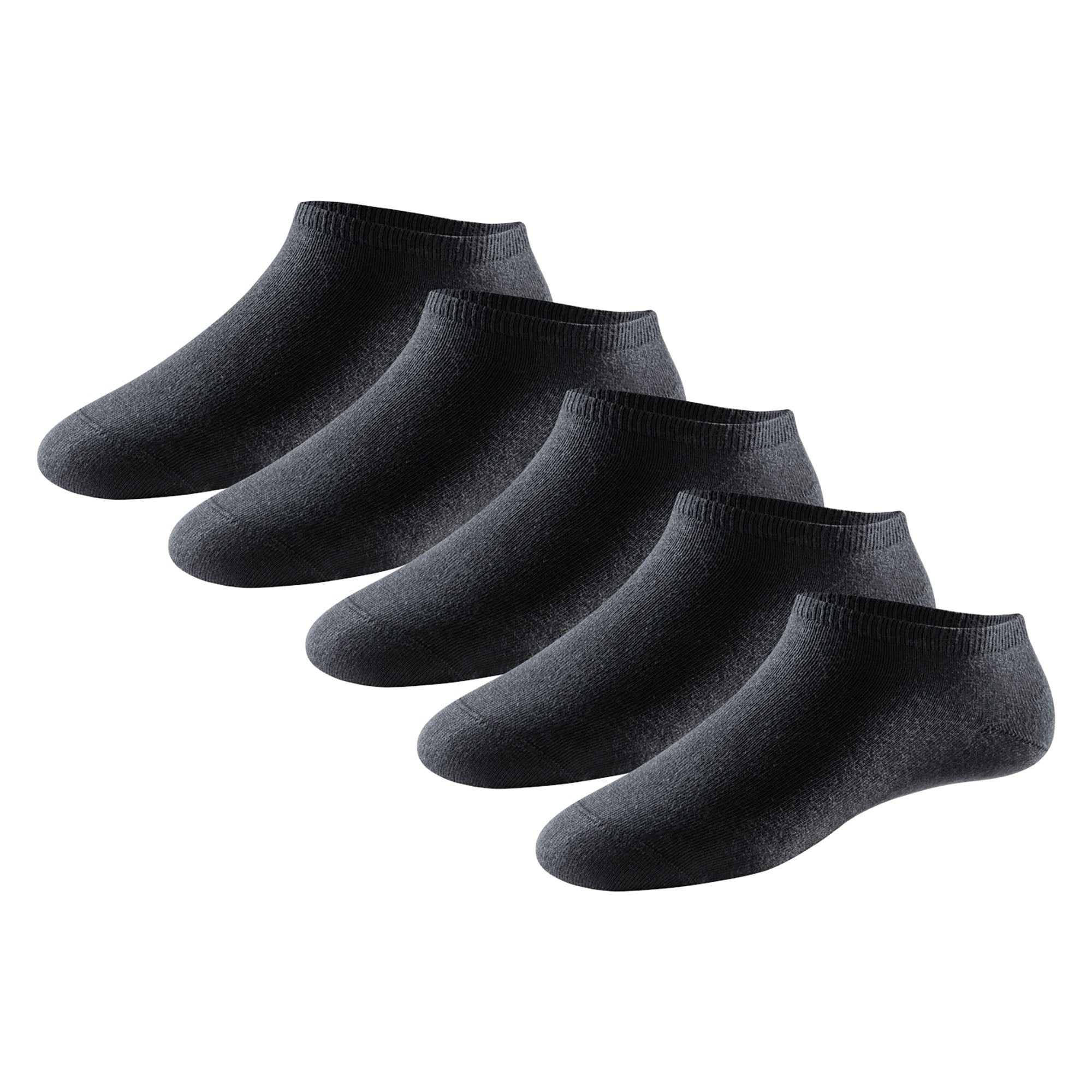 SCHIESSER Men's Sneaker Socks, 5-Pack - ‘Bluebird’, Cotton Blend