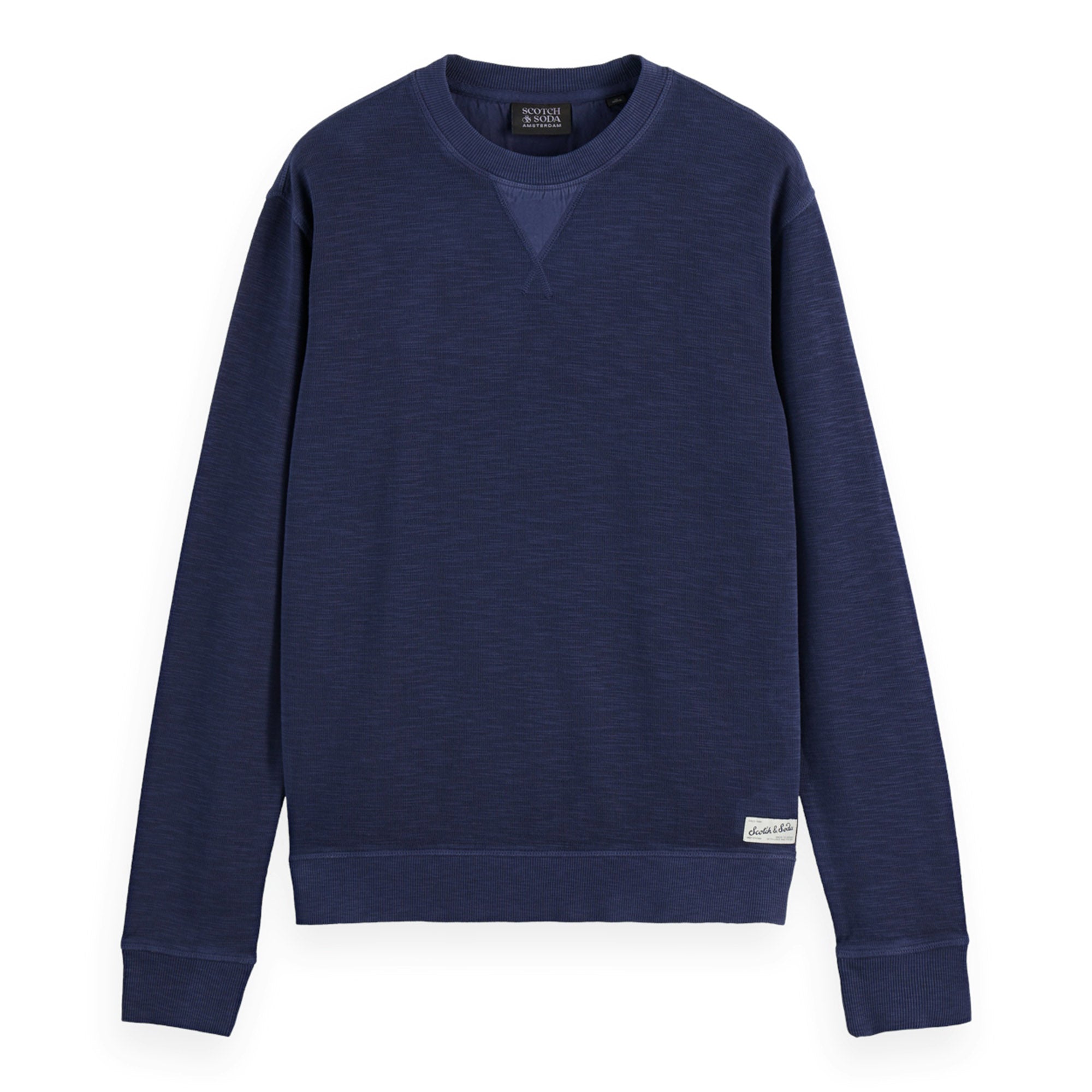 SCOTCH&SODA Men Structured Sweatshirt - Structured sweatshirt, pullover, single-coloured