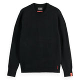 SCOTCH&SODA men's knitted jumper - Soft Knit Regular Fit Crew Neck, single-coloured