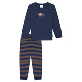 SCHIESSER Jungen Schlafanzug, lang - Kids, Bündchen, Baumwolle, Print