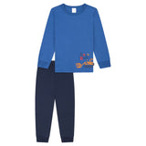 SCHIESSER Jungen Schlafanzug, lang - Kids, Bündchen, Baumwolle, Print