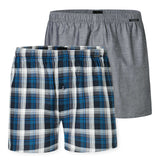 SCHIESSER Herren Web-Boxershorts, 2er Pack - Webware, Unterhose, Baumwolle
