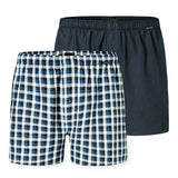 SCHIESSER Herren Web-Boxershorts, 2er Pack - Webware, Unterhose, Baumwolle