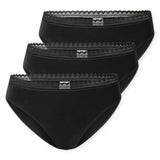 SCHIESSER Damen Rio-Slips, 3er Pack - 3Pack Rio Slip, Stretch Cotton, uni