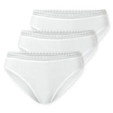 SCHIESSER Damen Rio-Slips, 3er Pack - 3Pack Rio Slip, Stretch Cotton, uni