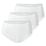 SCHIESSER Damen Midi-Slips, 3er Pack - 3Pack Midi, Stretch Cotton, uni