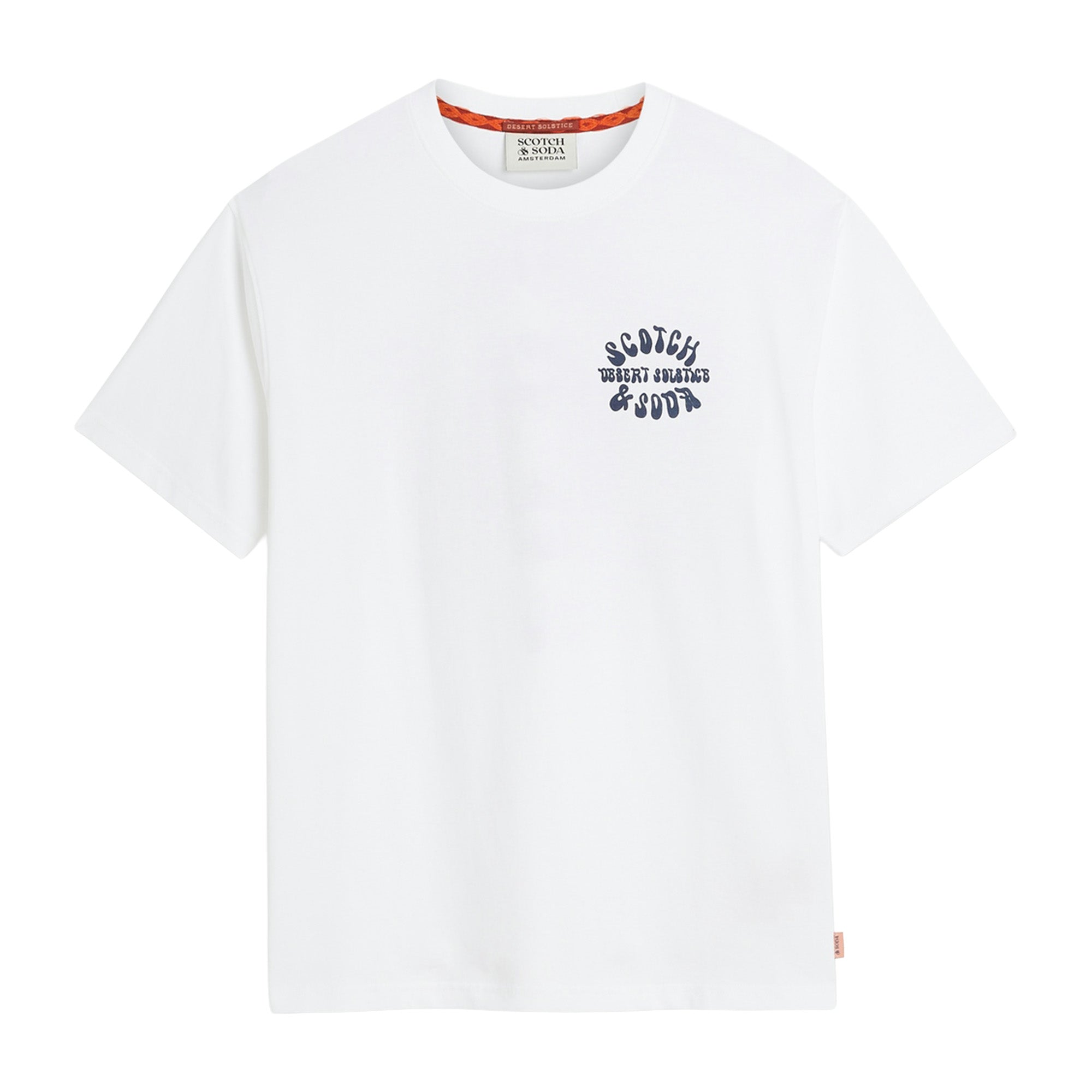 SCOTCH&SODA Herren T-Shirt - Front & Back Artwork Tee, Relaxed Fit, Print, Rundhals, Kurzarm