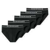 SCHIESSER Herren Slips, 5er Pack - Serie "95/5", Rio-Slips, Logobund
