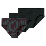 SCHIESSER Herren Slips, 3er Pack - "95/5", Supermini, Cotton Stretch, uni/gestreift