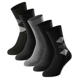SCHIESSER Herren Socken, 5er Pack - "Bluebird", Baumwoll-Mix, uni/gemustert