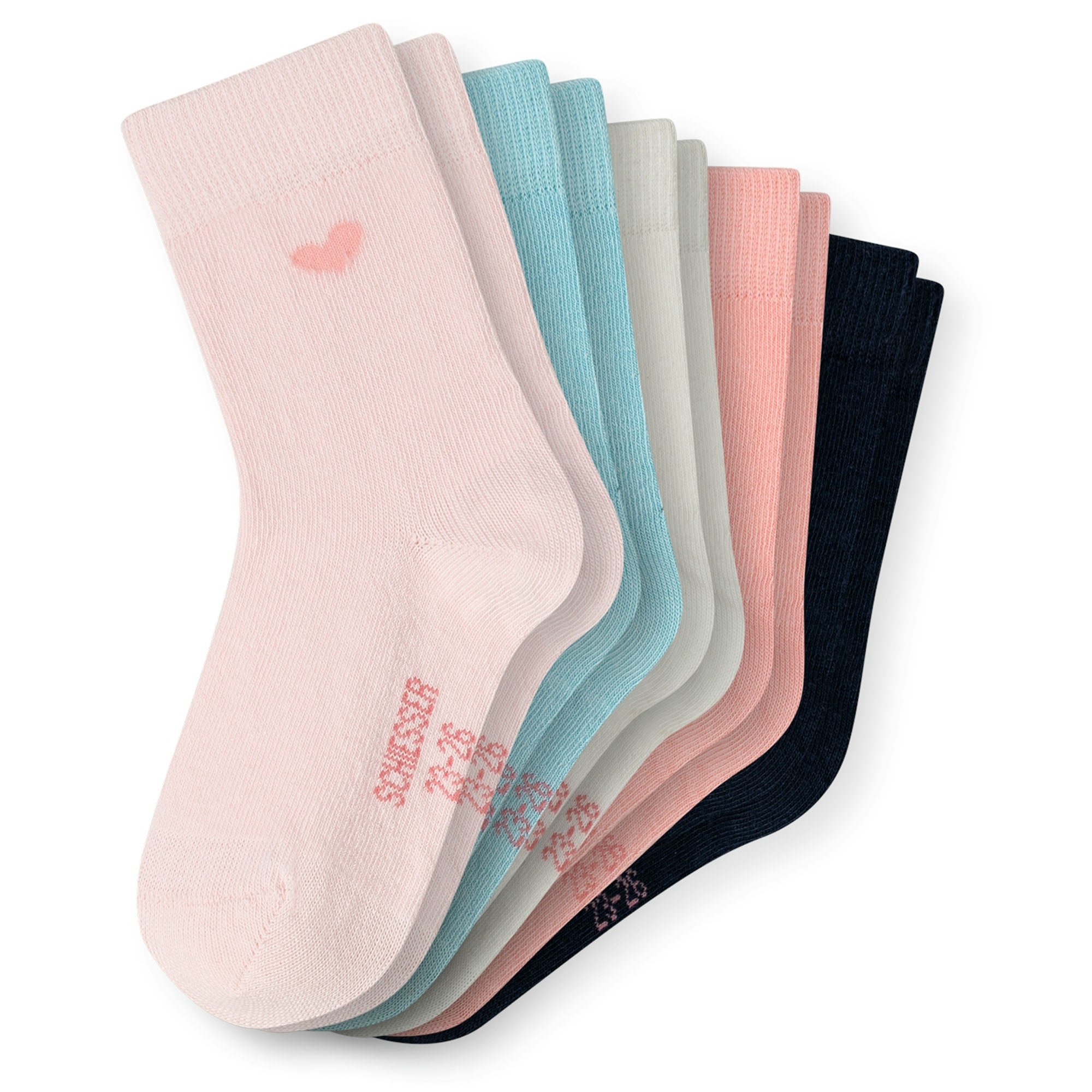 SCHIESSER Mädchen Socken, 5er Pack - "Legwear Kids", Muster, Baumwolmischung