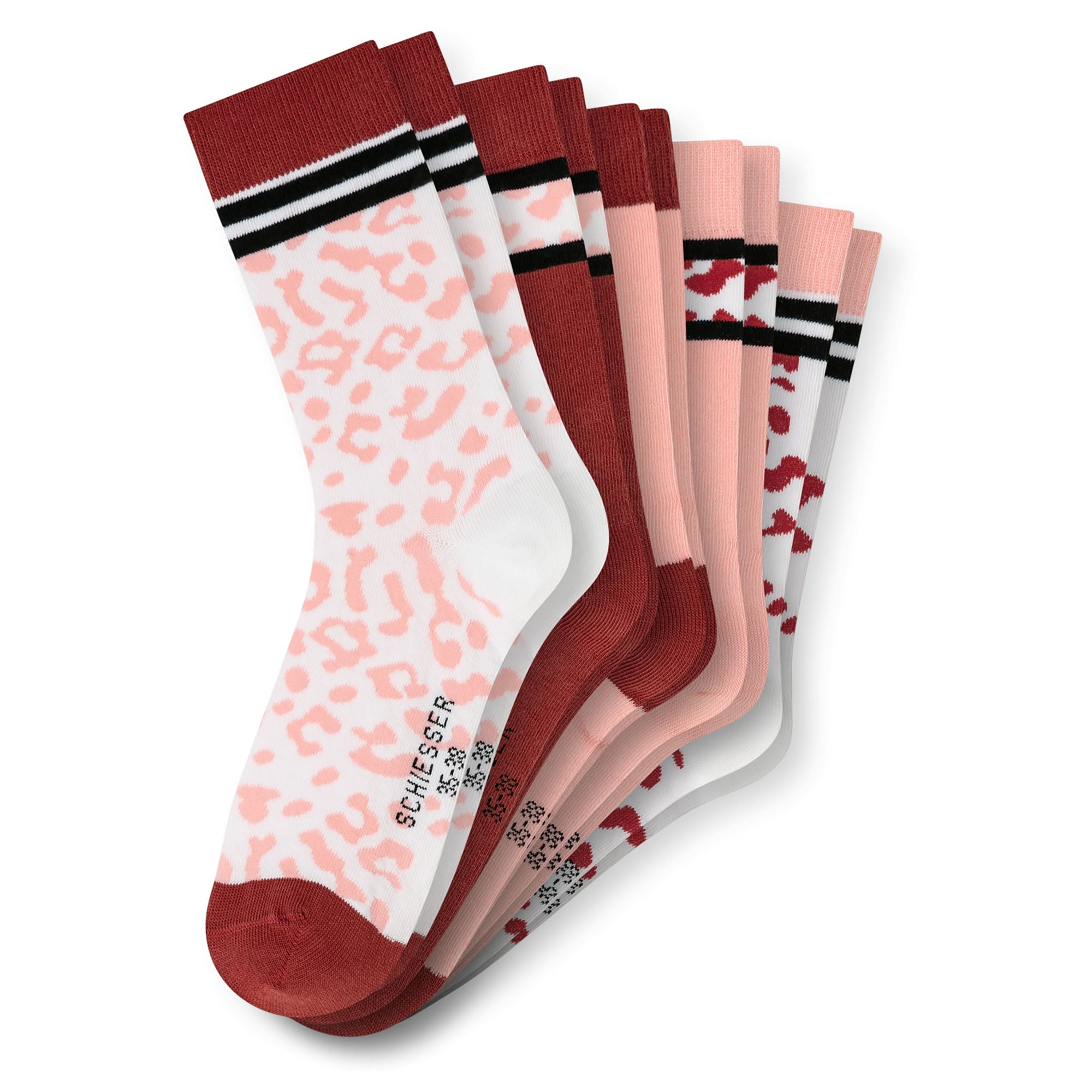 SCHIESSER Mädchen Socken, 5er Pack - "Legwear Teens", Muster, Baumwolmischung