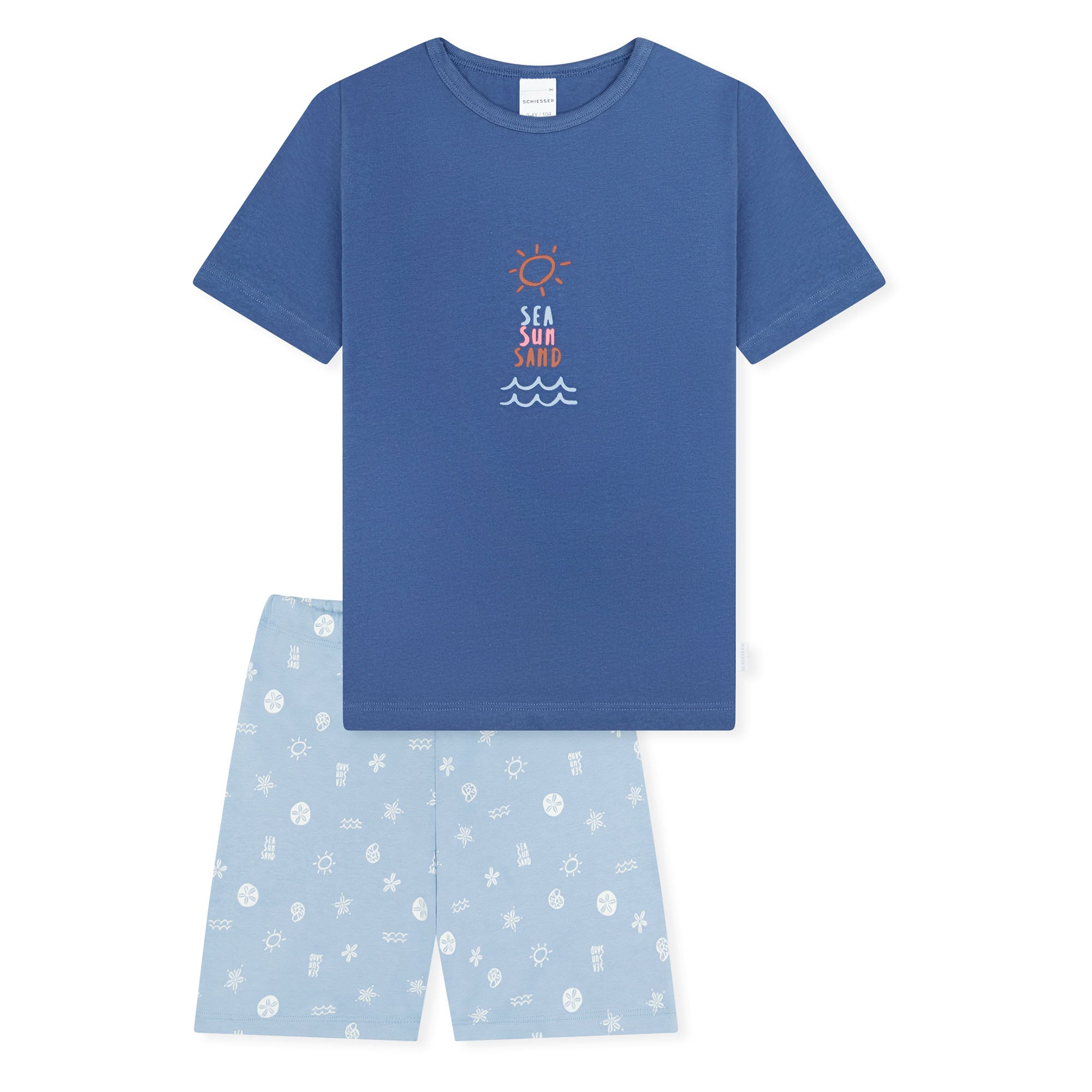 SCHIESSER Mädchen Schlafanzug Set - Kids, kurz, Baumwolle, Motiv, Single Jersey