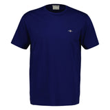 GANT Herren T-Shirt - REGULAR SHIELD, Rundhals, kurzarm, Baumwolle, Stickerei