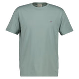 GANT Herren T-Shirt - REGULAR SHIELD, Rundhals, kurzarm, Baumwolle, Stickerei