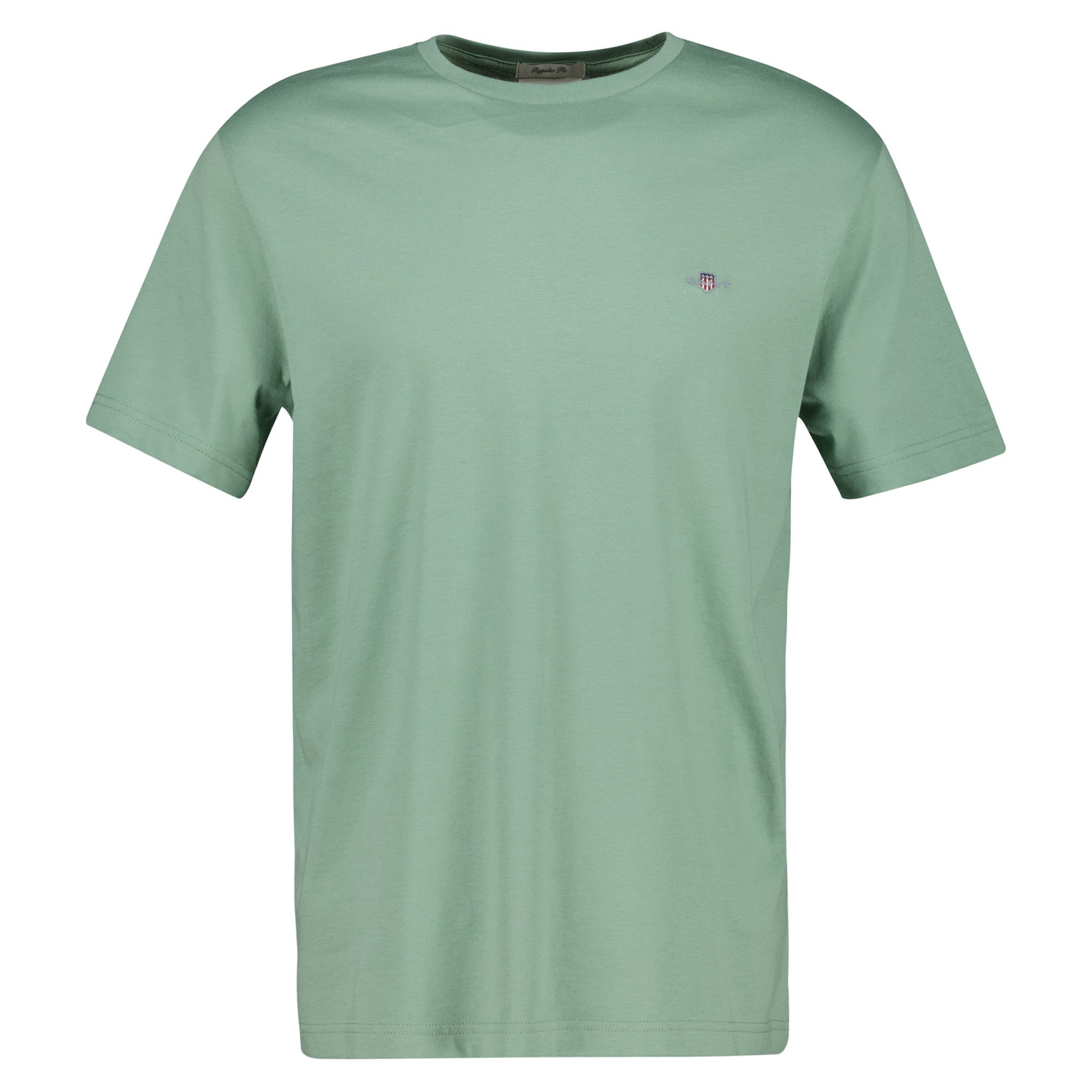 GANT Herren T-Shirt - REGULAR SHIELD, Rundhals, kurzarm, Baumwolle, Stickerei