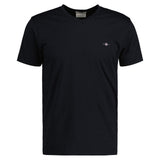 GANT Herren T-Shirt V-Neck, Slim Fit - SLIM SHIELD V-NECK T-SHIRT, Kurzarm, Cotton