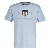 GANT Herren T-Shirt - REGULAR ARCHIVE SHIELD, Rundhals, kurzarm, Baumwolle, Print