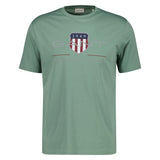 GANT Herren T-Shirt - REGULAR ARCHIVE SHIELD, Rundhals, kurzarm, Baumwolle, Print
