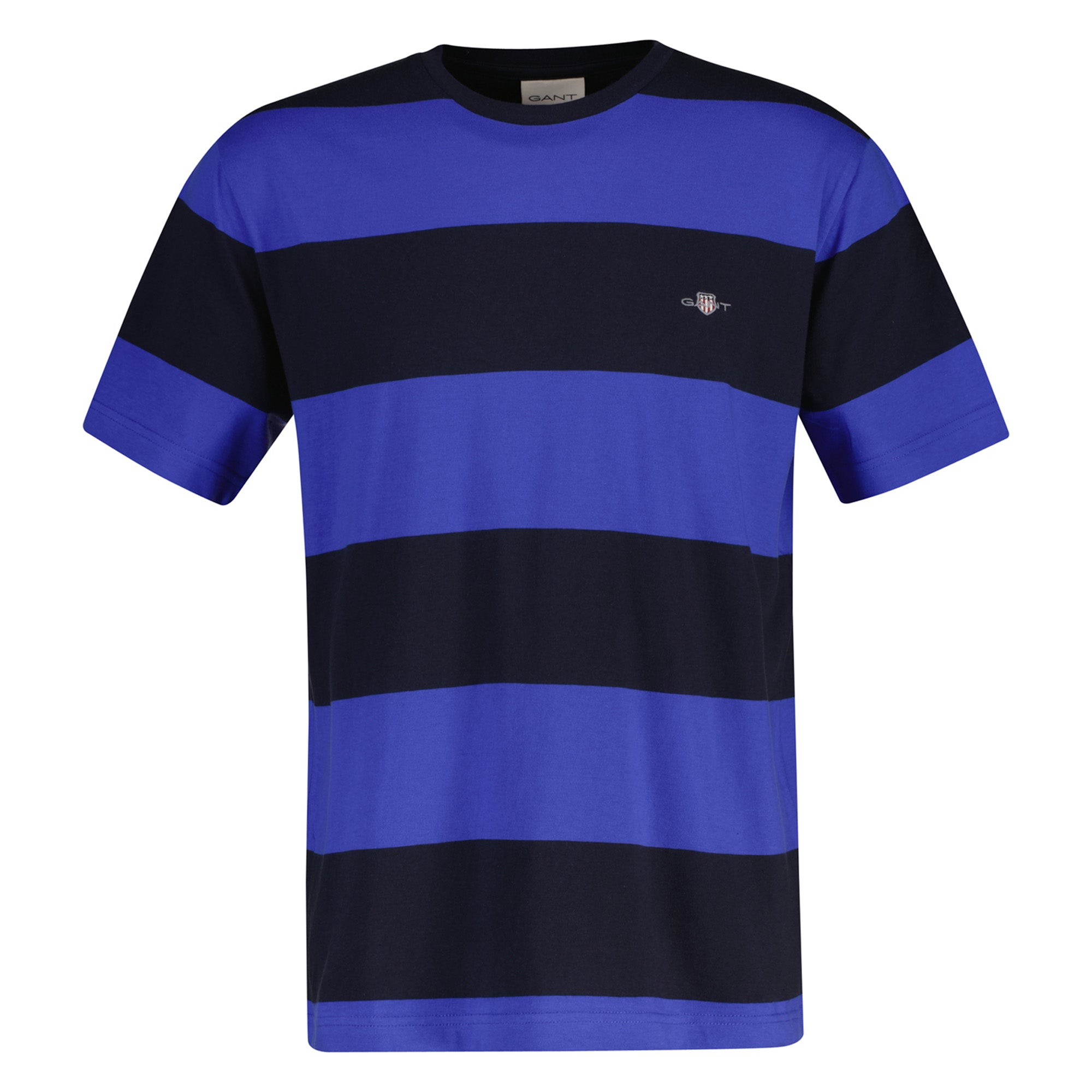 GANT men's striped T-shirt - BAR STRIPE T-SHIRT, round neck, short sleeves, cotton
