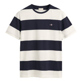 GANT men's striped T-shirt - BAR STRIPE T-SHIRT, round neck, short sleeves, cotton